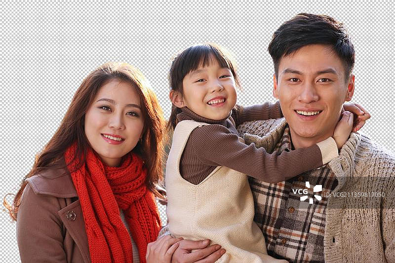 东方家庭户外郊游图片素材