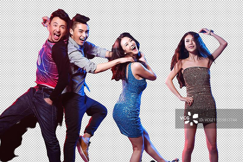 年轻人在酒吧跳舞图片素材