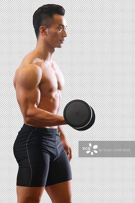 青年男人健身图片素材