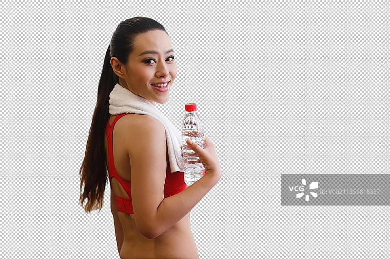 青年女人健身图片素材
