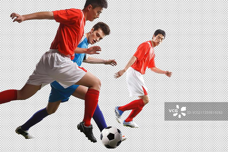 足球运动员踢球图片素材