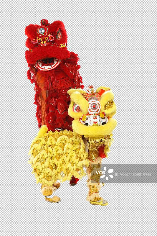 舞狮表演图片素材
