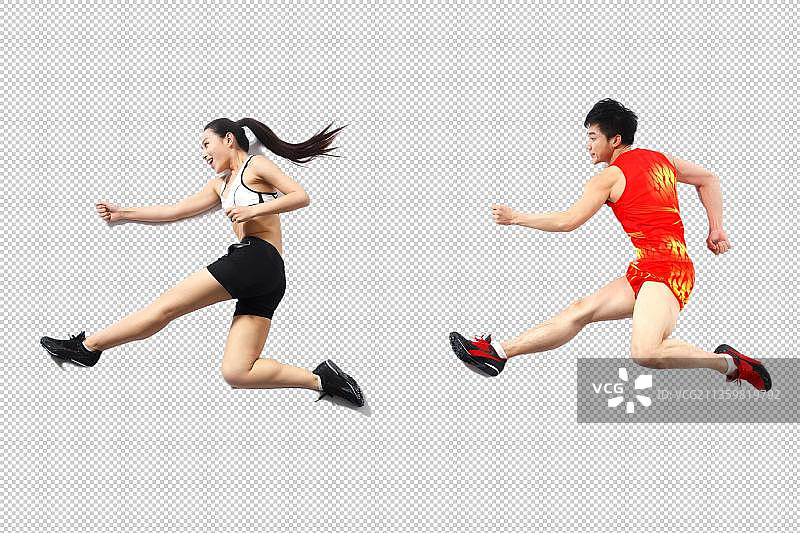 运动员跑步图片素材