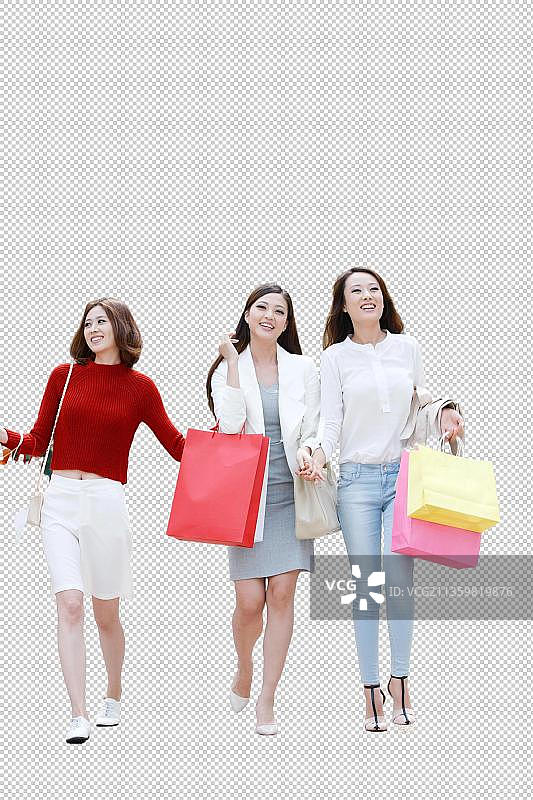 东方女人购物图片素材