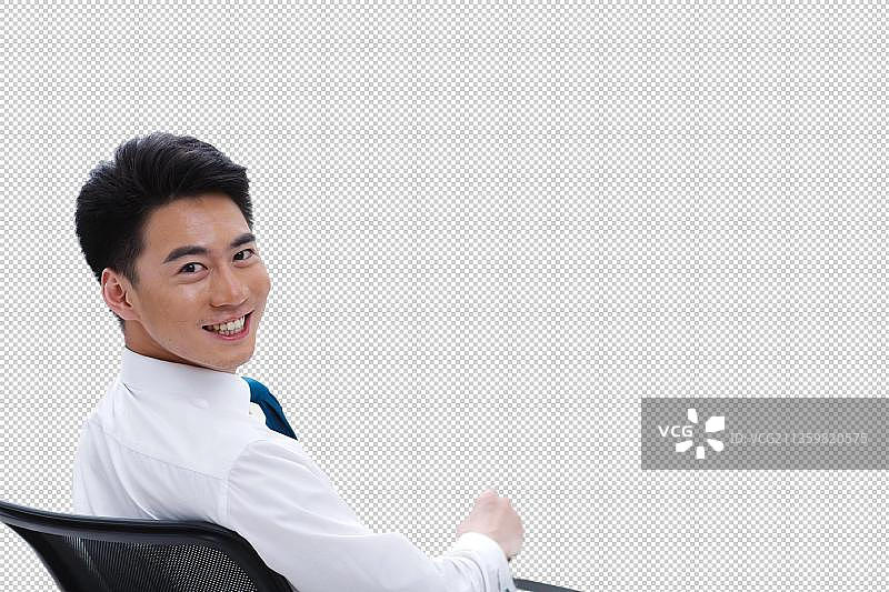 年轻的商务人士在会议室开会图片素材