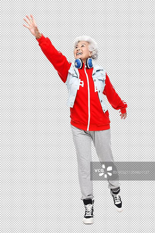 时尚的老年女人图片素材