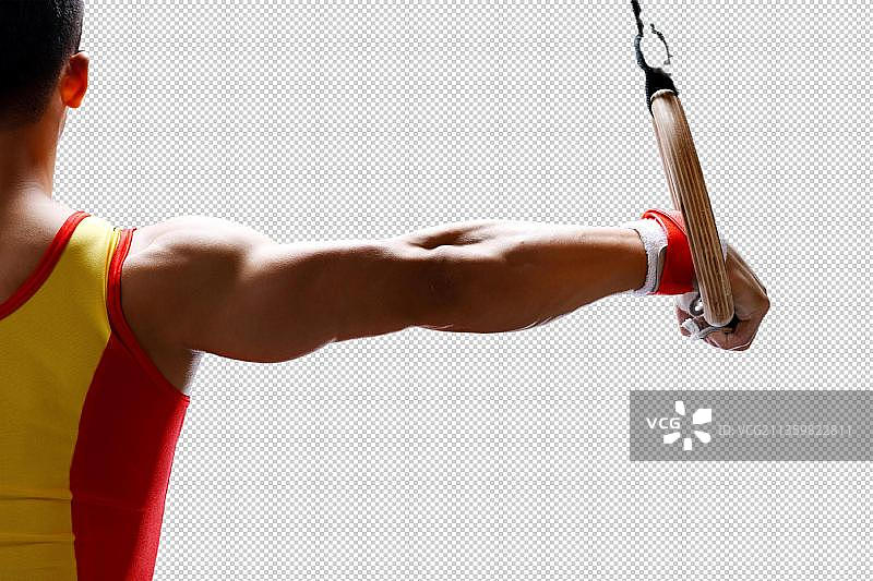 吊环运动员图片素材