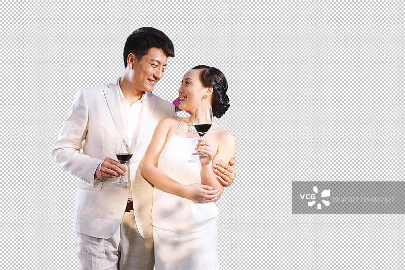 浪漫的东方夫妇图片素材