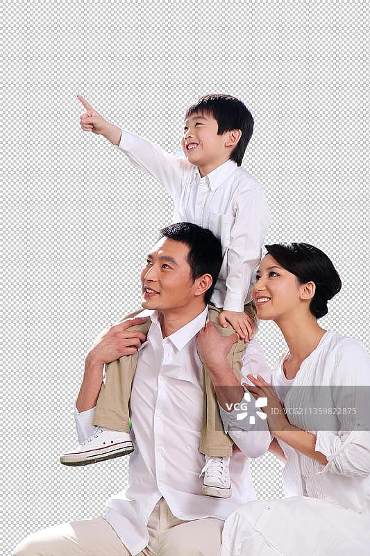 东方家庭郊游图片素材