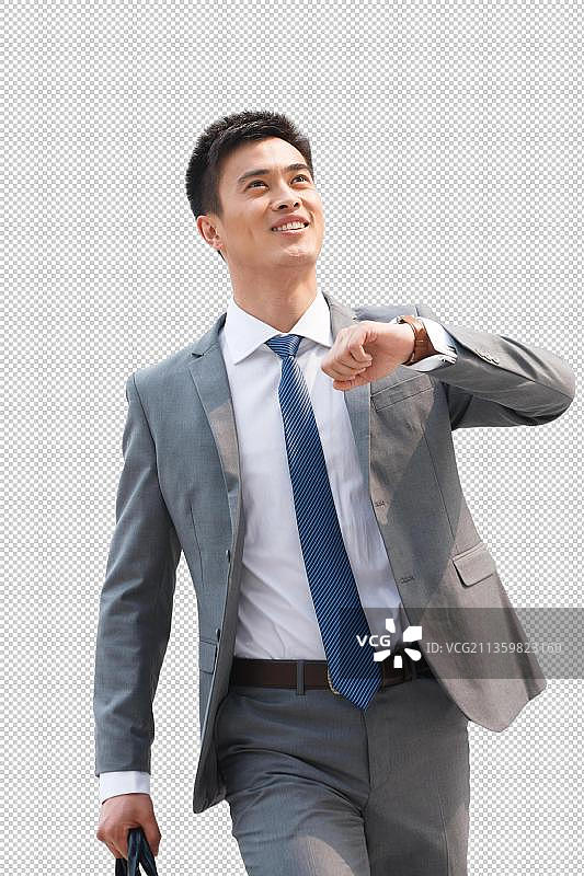 商务男士看手表图片素材