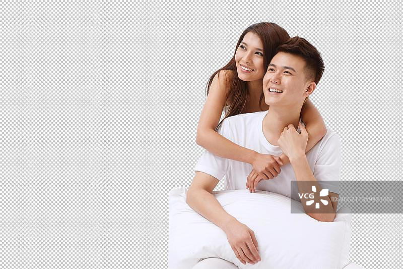亲密的青年夫妇图片素材