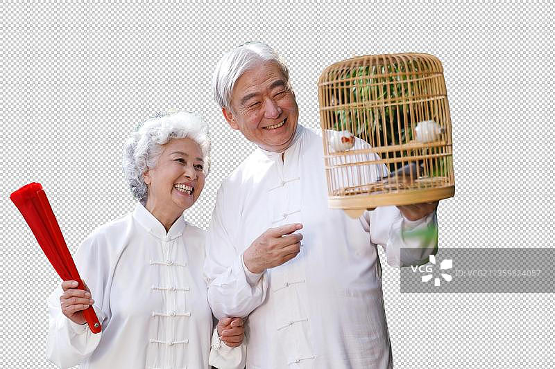 老年夫妇的休闲生活图片素材