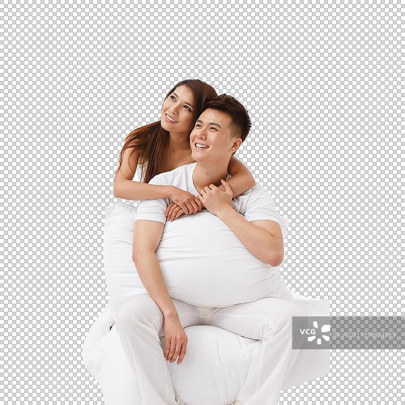 亲密的青年夫妇图片素材