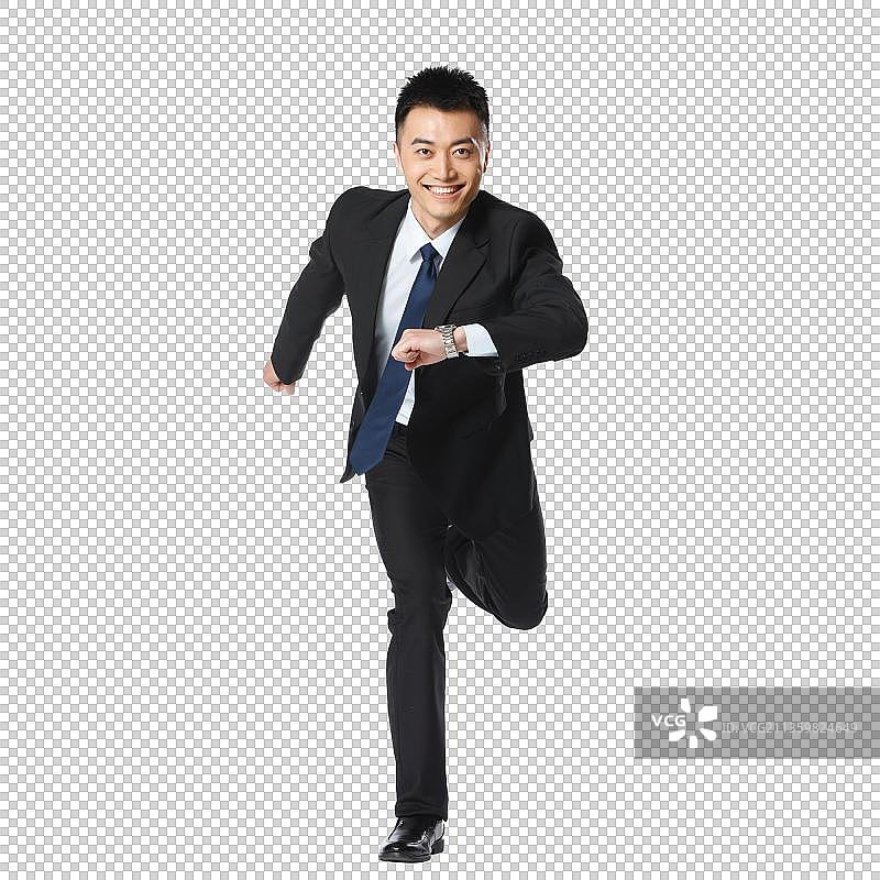 商务男人奔跑图片素材