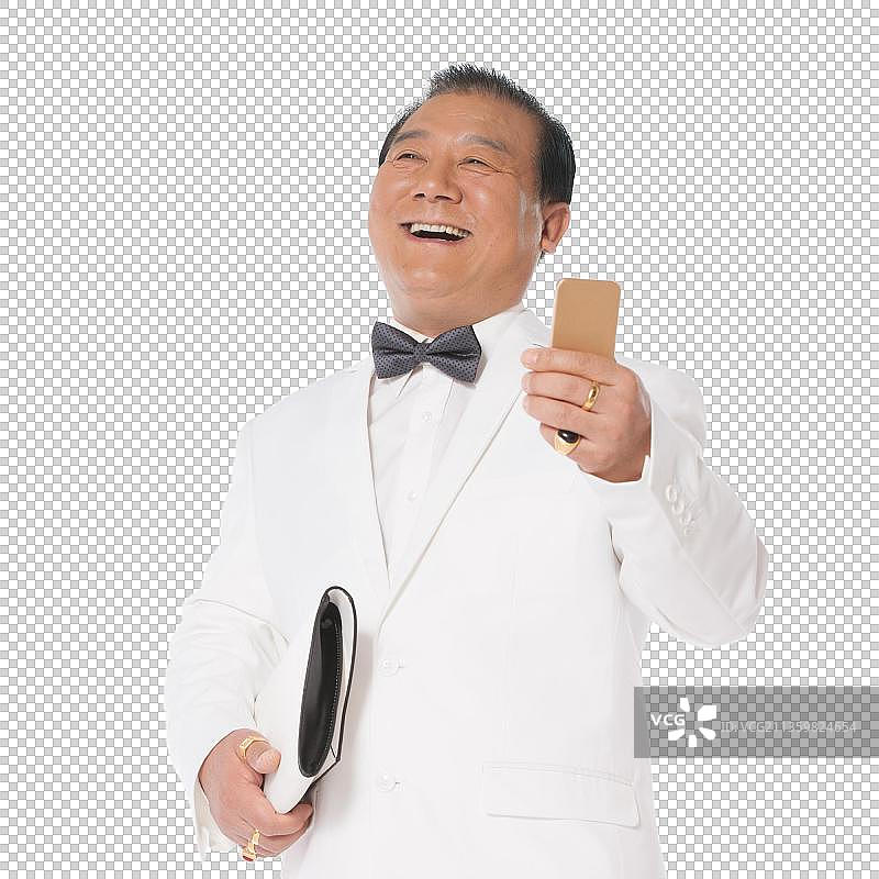 成功男人打电话图片素材