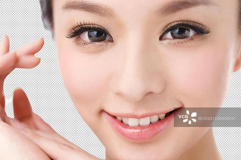 东方女人妆面图片素材
