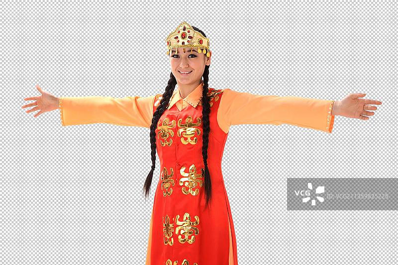 中国少数民族乌兹别克族女人图片素材