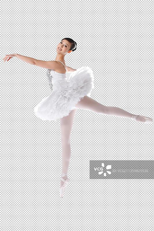 东方女孩跳芭蕾舞图片素材