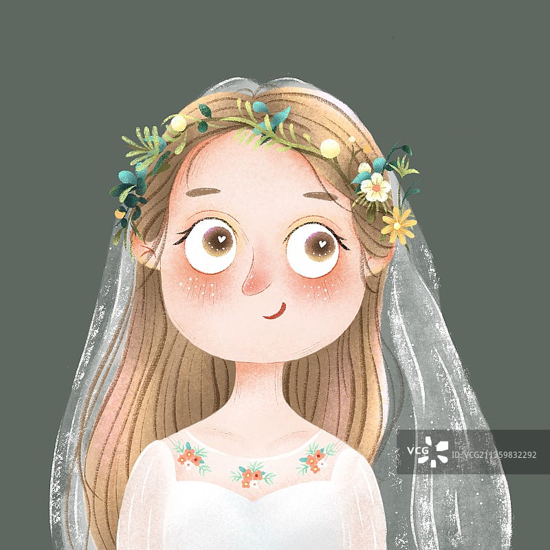 可爱风头像插画图片素材