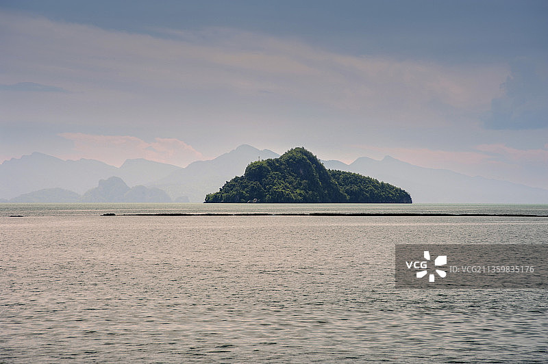 马来西亚，兰卡威，群岛，马六甲海峡，黑沙海滩，珍南海滩图片素材