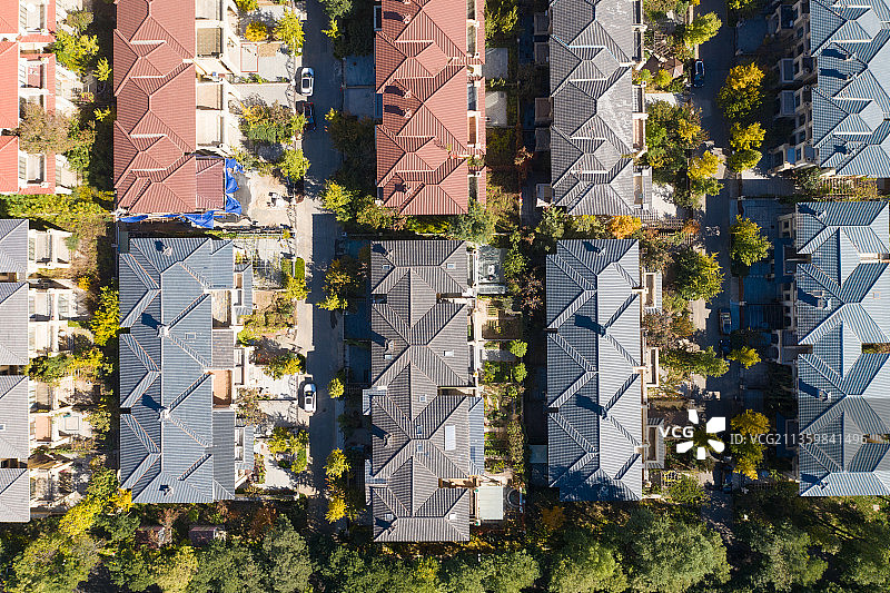 天津蓟县盘山恒大别墅区图片素材