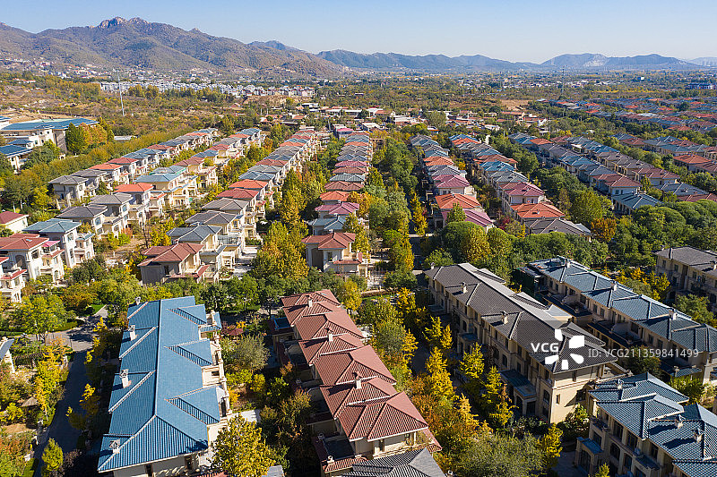 天津蓟县盘山恒大别墅区图片素材