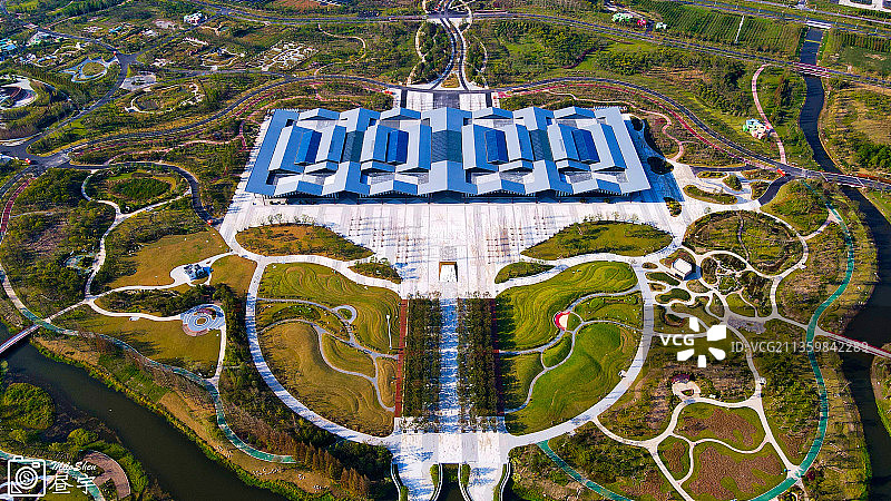 秋日花博园图片素材