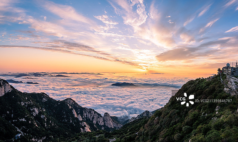 泰山云海日出图片素材