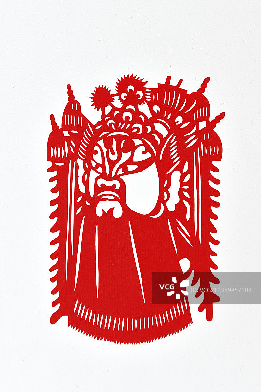 京剧脸谱剪纸生旦净末丑图片素材