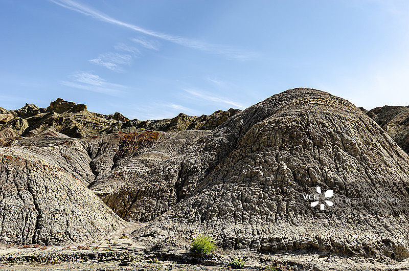 晴朗天气的中国甘肃酒泉市玉门磨山国家地质公园图片素材