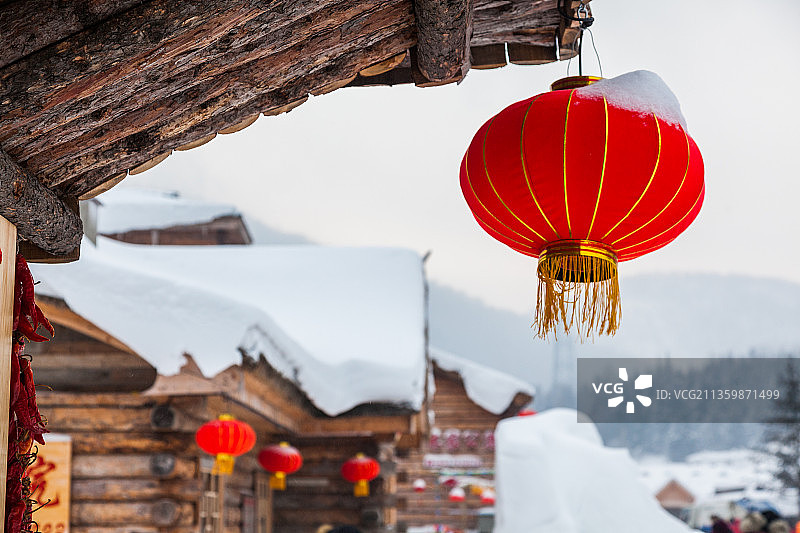 冬季的中国雪乡图片素材