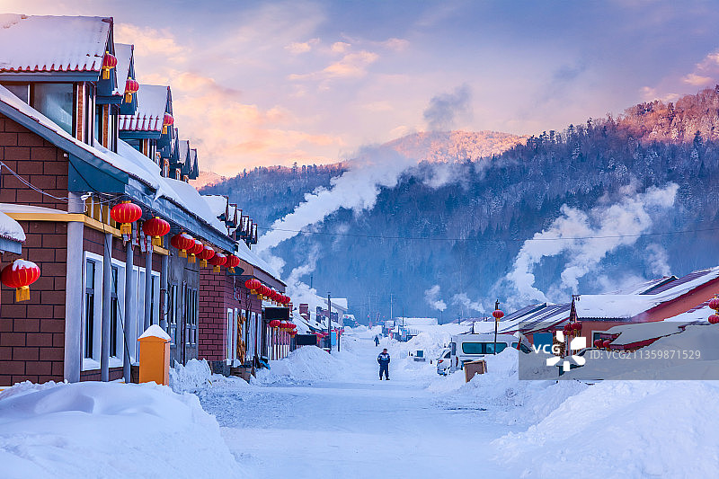 冬季的中国雪乡图片素材