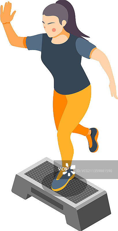 单腿跳跃构图图片素材