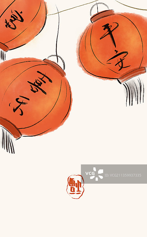 大红灯笼图片素材