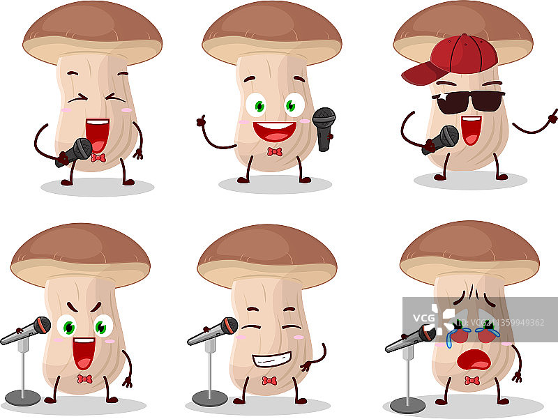 可爱的卡通棕色帽子设计概念图片素材