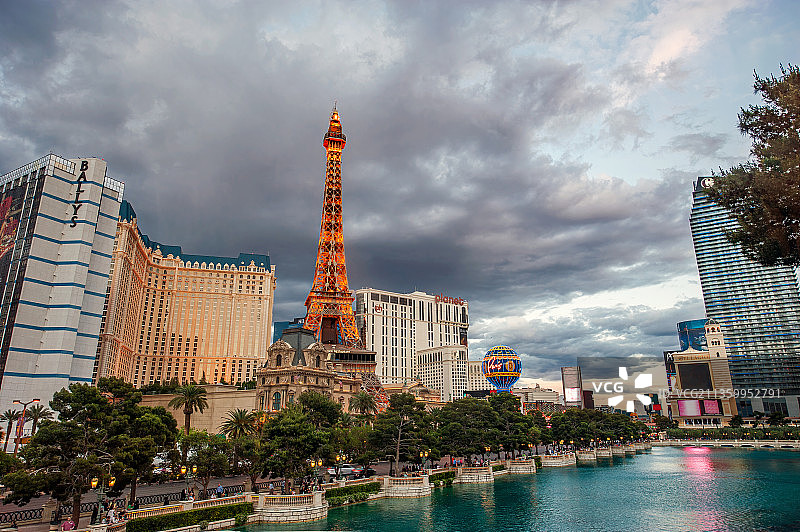 拉斯维加斯夜景图片素材