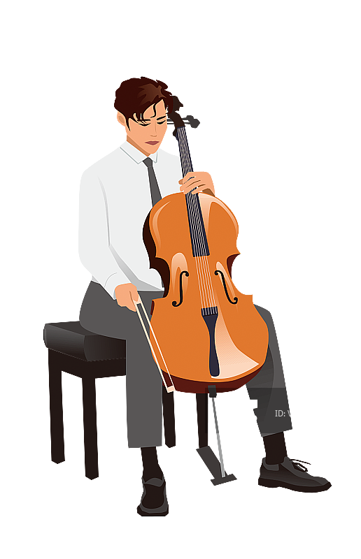 大提琴演奏家图片素材