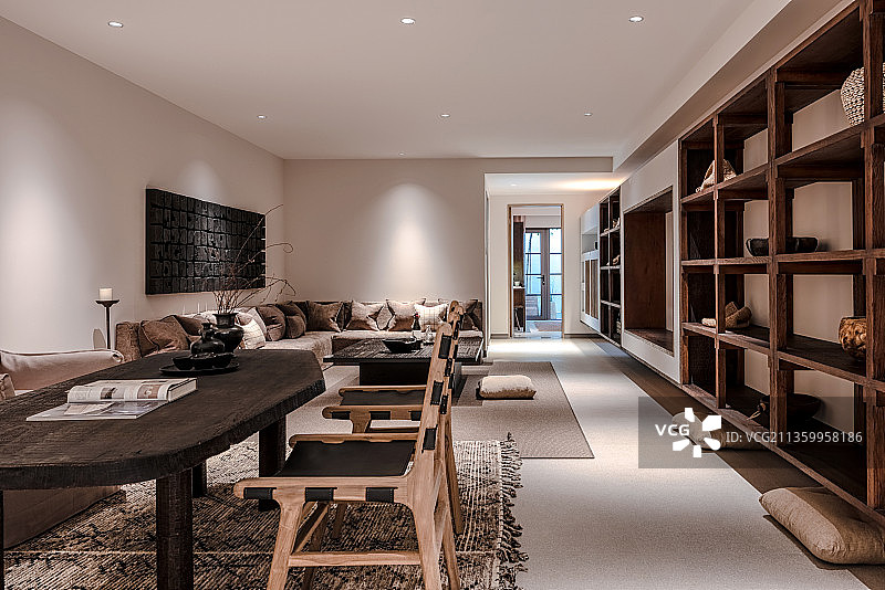 客厅样板间照片图片素材