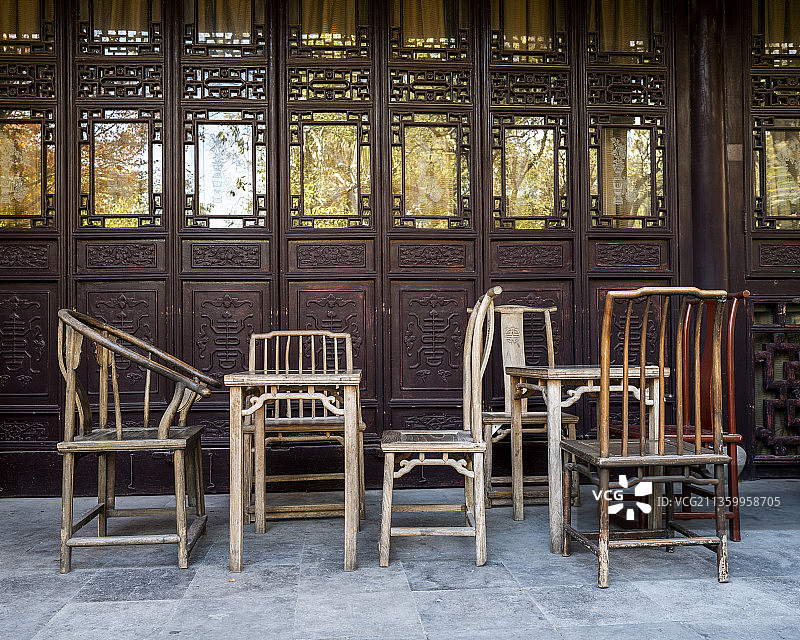 静待客人  摄于上海桂林公园图片素材