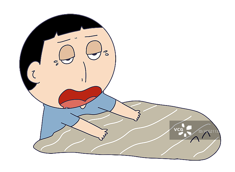 元素：起床的人物图片素材