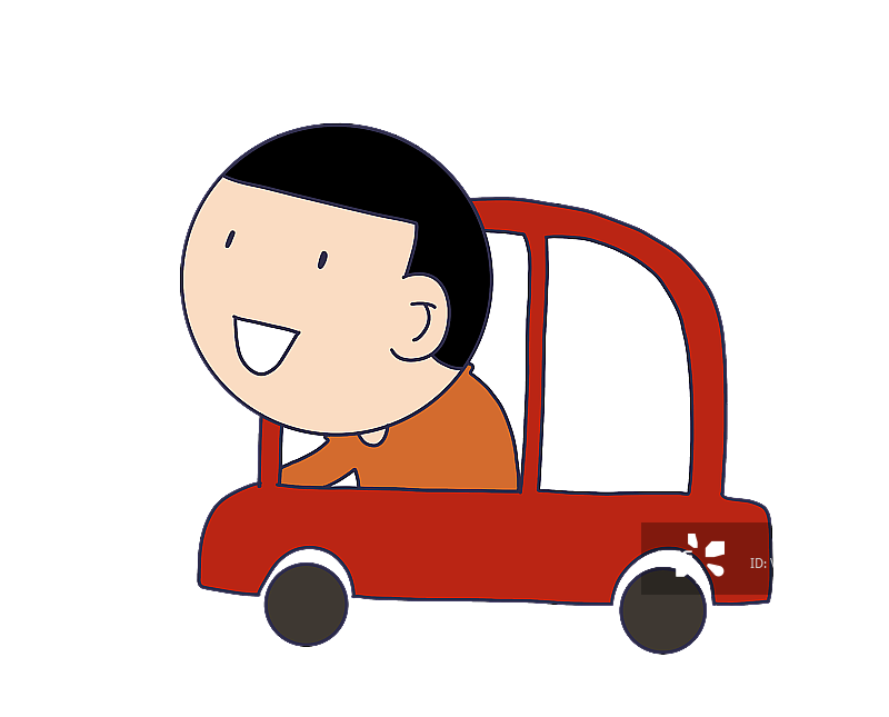 元素：开车的人物图片素材