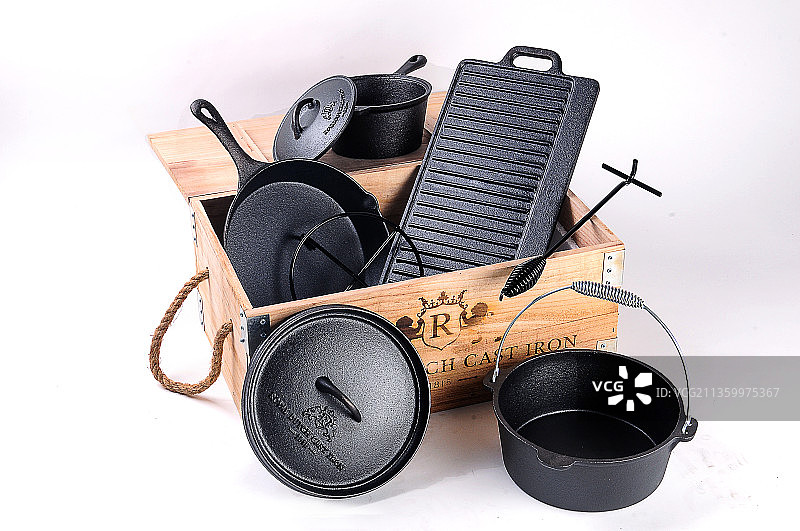 铸铁铁锅厨具图片素材