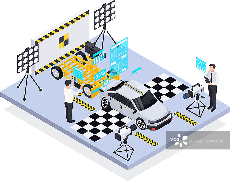 碰撞测试统计组合图片素材