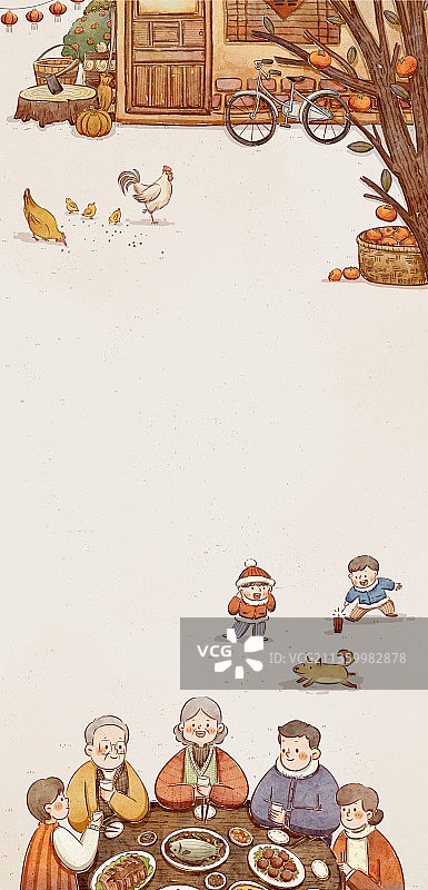 节日团聚团圆饭图片素材