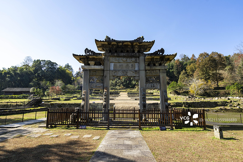 世界文化遗产唐崖土司遗址图片素材