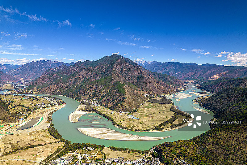 长江第一湾图片素材