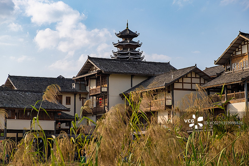 广西南宁西乡塘区相思小镇图片素材