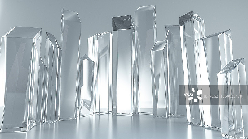 3D水晶玻璃背景展台图片素材