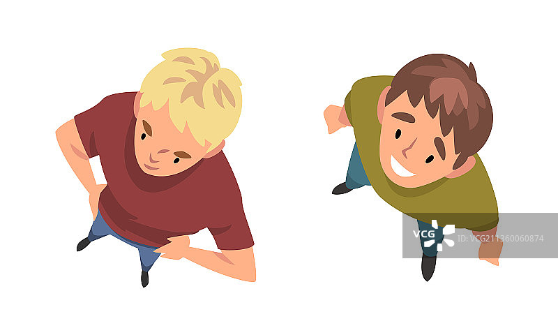 男人从上方抬头看图片素材