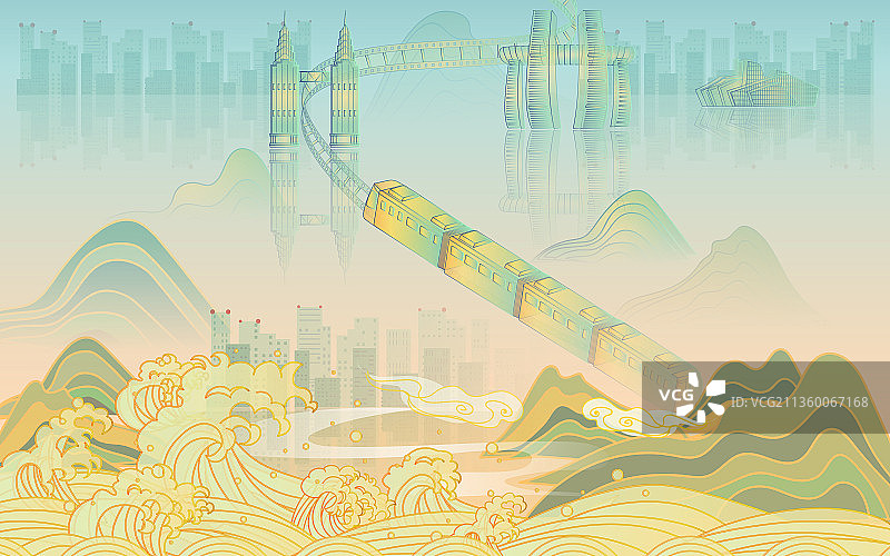 重庆,海报,山水,建筑,国潮,雾都图片素材